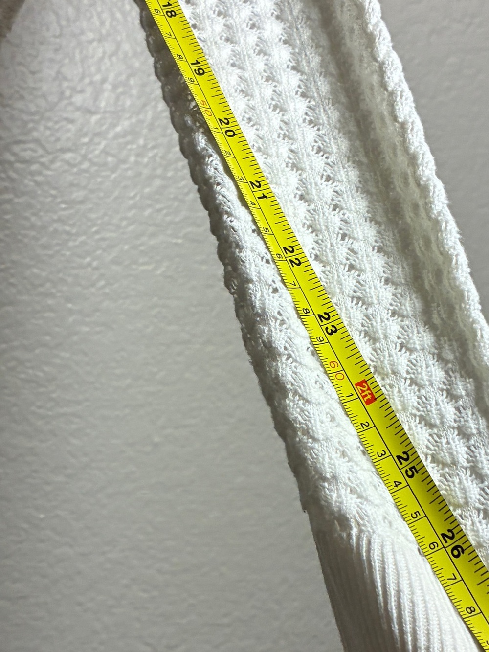 Maison Jules XS White Button Knit Cropped Cardigan 100% Cotton Y2K Festival 2000 - Picture 7 of 7